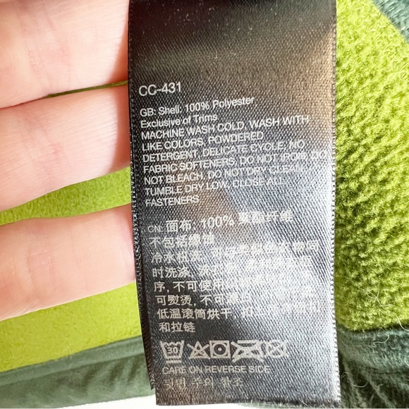 Marmot Polartec Full Zip Fleece Jacket Men's Size Medium Green - Picture 15 of 15